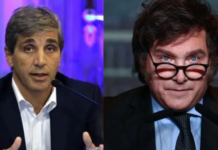 Milei ratificó a Caputo y aseguró que tiene US$125.000 millones para enfrentar una corrida Javier Milei y Luis Caputo